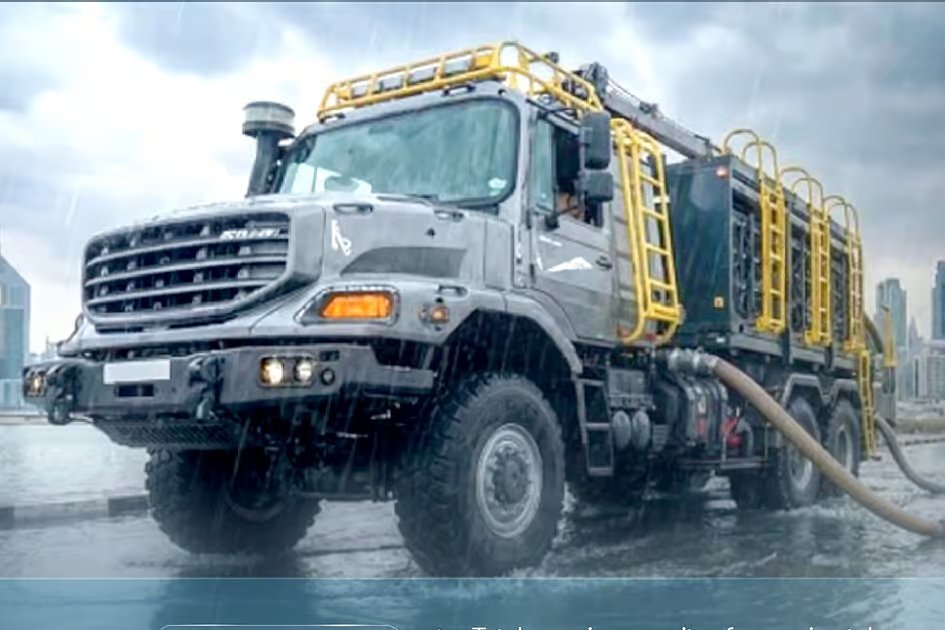 Dubai unveils rapid intervention vehicle to tackle rain emergencies, flooding