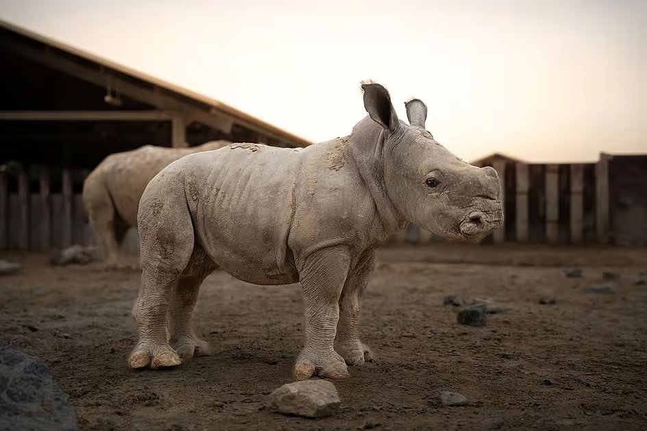 Rare white rhino calf born at Dubai Safari Park, named Salam amid regional conflict