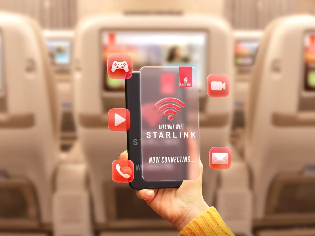 Emirates completes first installation of ‘Starlink’ Wi-Fi system on its Airbus A380 Aircraft