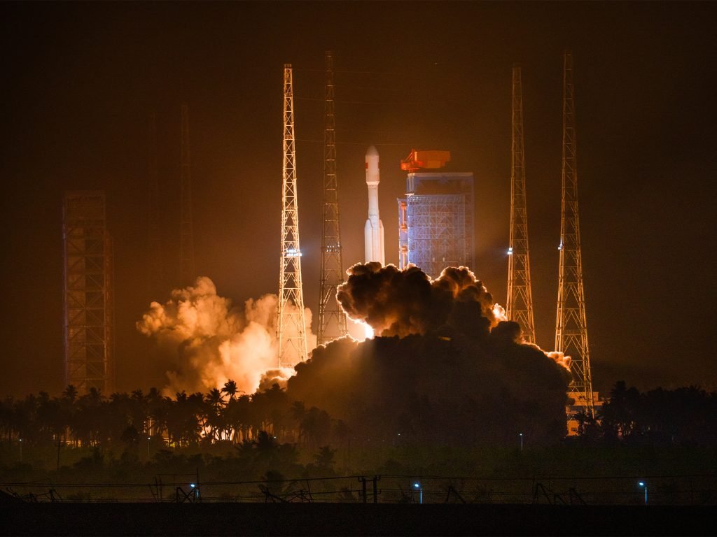 China’s Long March-8 rocket launches new internet satellites
