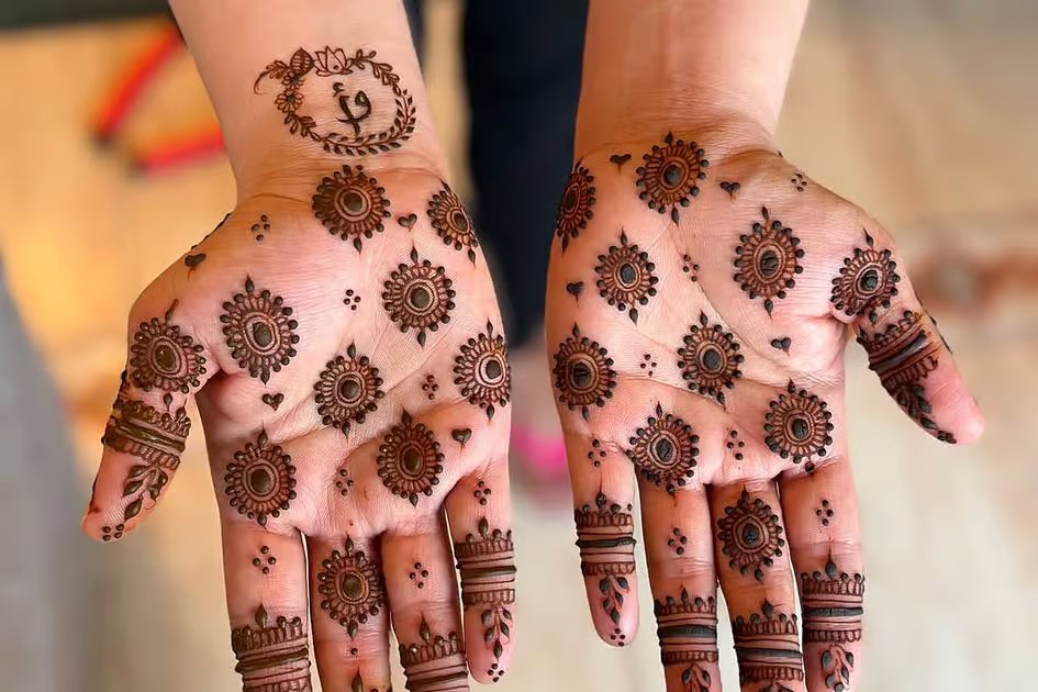 Photos: From floral to crescents, different henna designs for Eid 2026