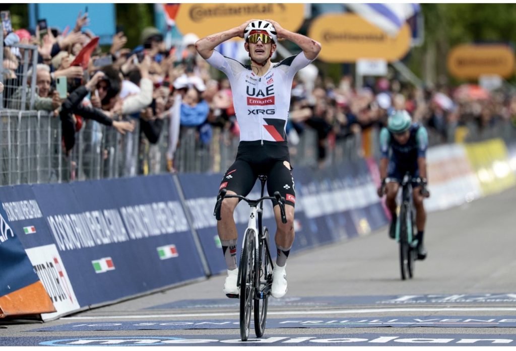 Young Spaniard overcomes crash to deliver dramatic victory for UAE Team Emirates-XRG