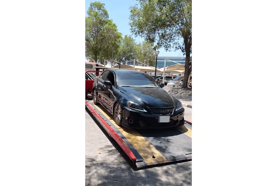 Watch: Dubai Police impound car for dangerous stunt driving, raising noise levels