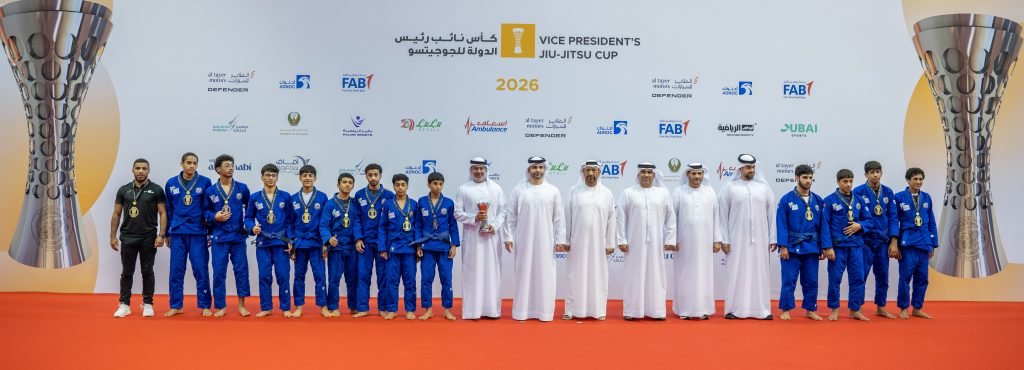Mansoor bin Mohammed crowns champions of the Vice President’s Jiu-Jitsu Cup