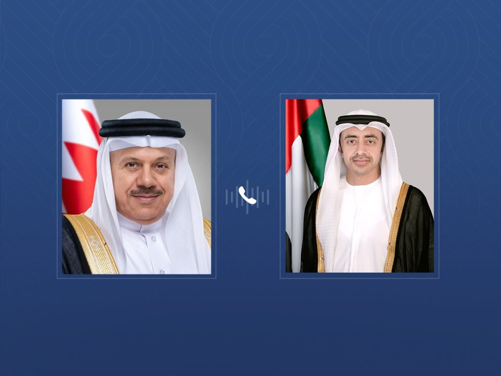 Abdullah bin Zayed holds phone call with Bahraini FM