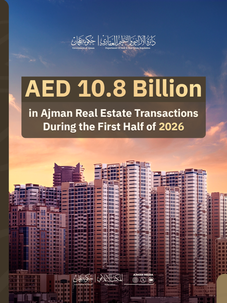 Ajman real estate transactions reach AED10.8 billion in H1 2026