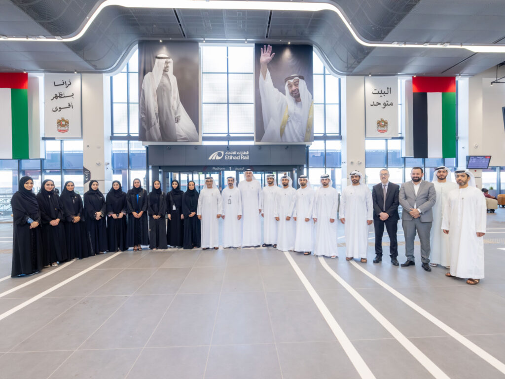 ADFD Director-General visits Abu Dhabi’s MBZ City Etihad Rail passenger train station