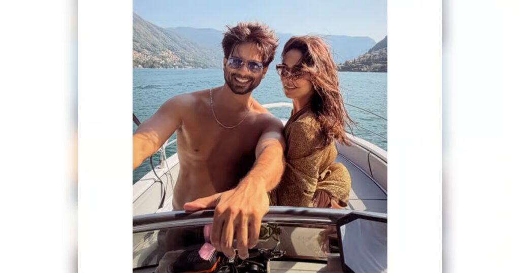 Shahid Kapoor, Mira Kapoor soak up the sun on Lake Como getaway