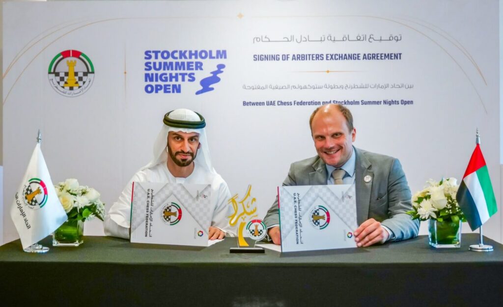 UAE chess arbiters to officiate at Stockholm international tournament
