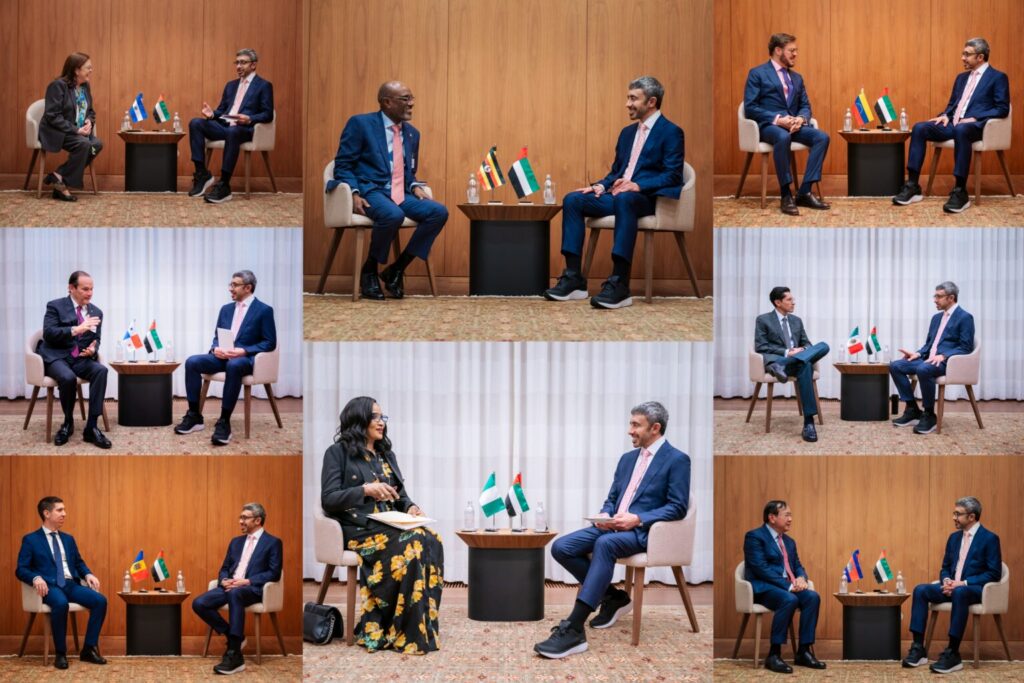 Abdullah bin Zayed meets foreign ministers on sidelines of UN General Assembly in New York