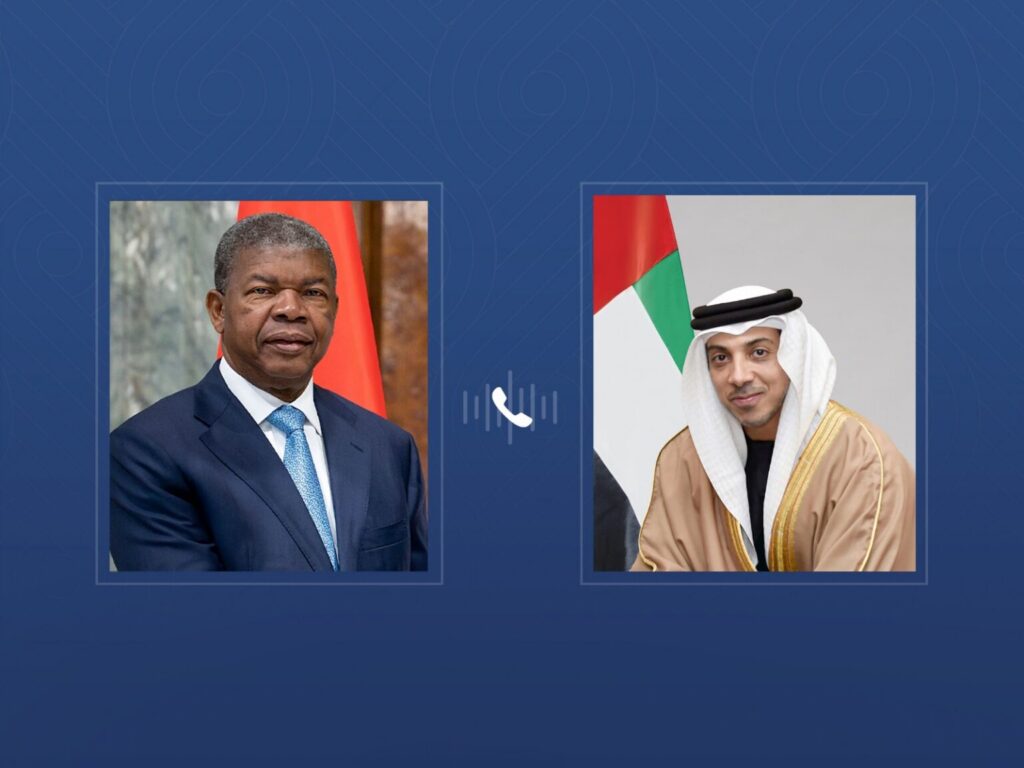 Mansour bin Zayed, President of Angola discuss cooperation in phone call