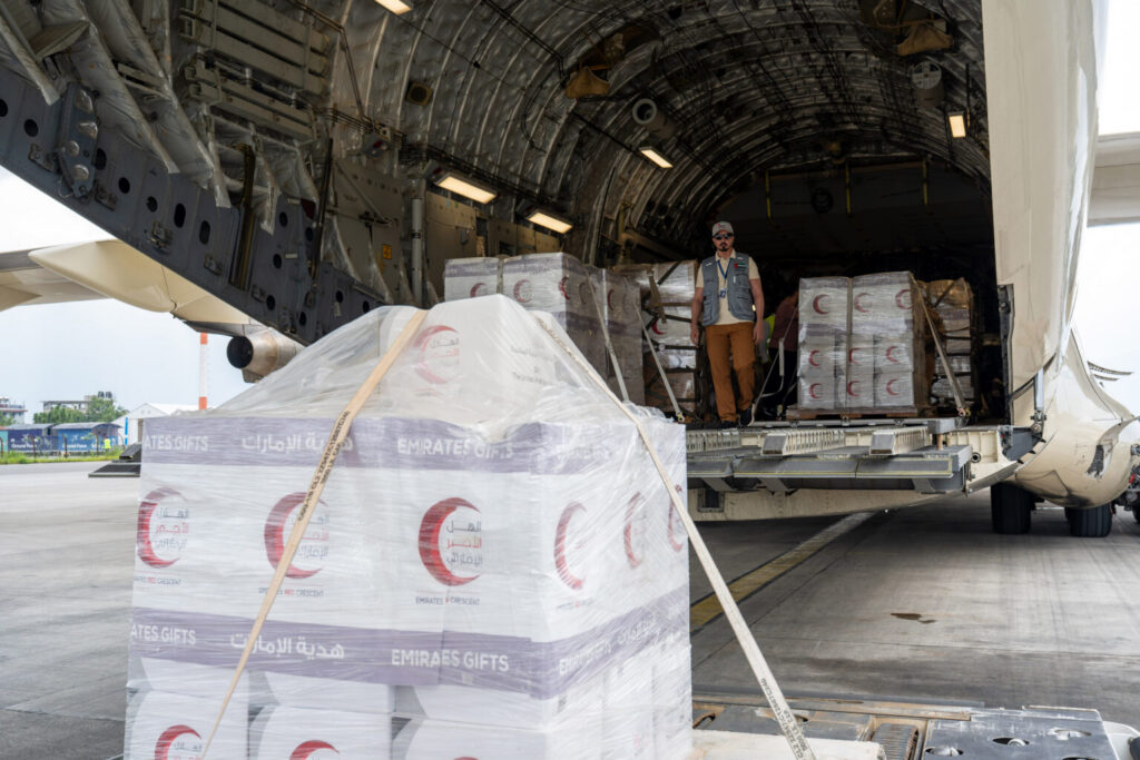 Sixth UAE aid plane arrives in Nepal; brings total assistance to 245 tonnes