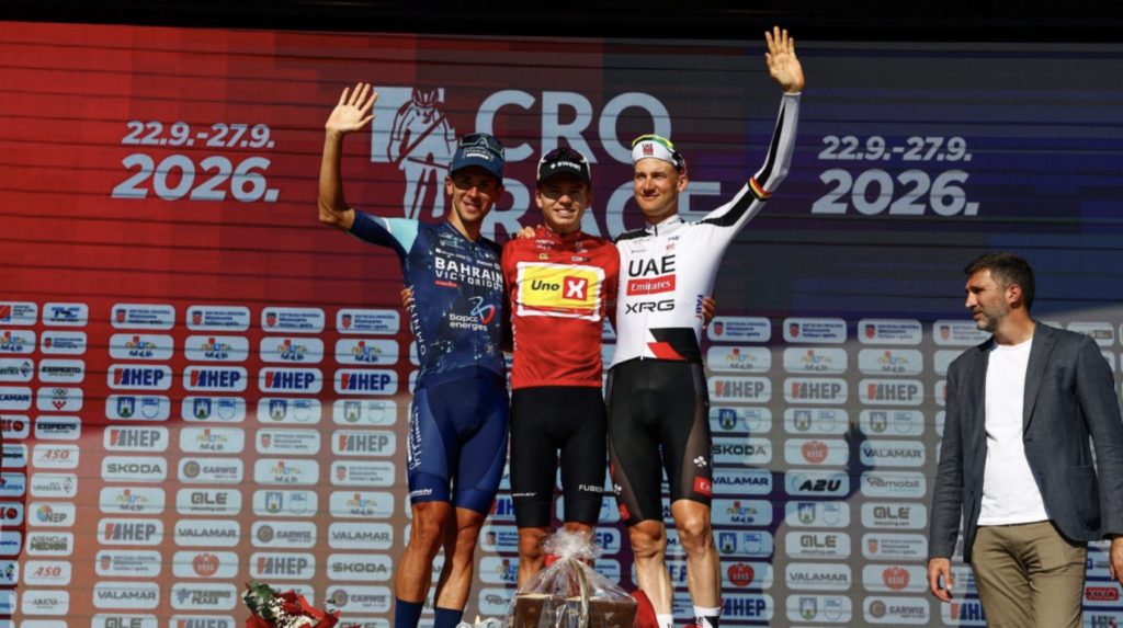 UAE Team Emirates-XRG’s Tim Wellens finishes on final CRO Race podium