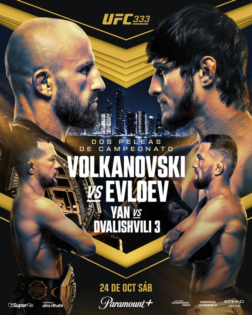 UFC 333 countdown begins in Abu Dhabi ahead of two title fights