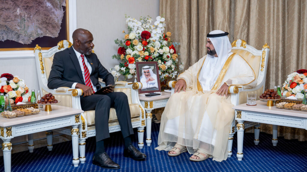 Fujairah CP receives ambassadors of Uganda, Tuvalu