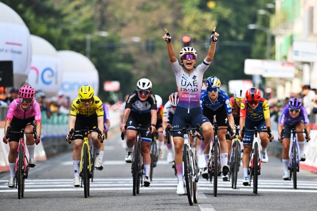 Gasparrini powers to Tre Valli Varesine victory for UAE Team L’IMAD