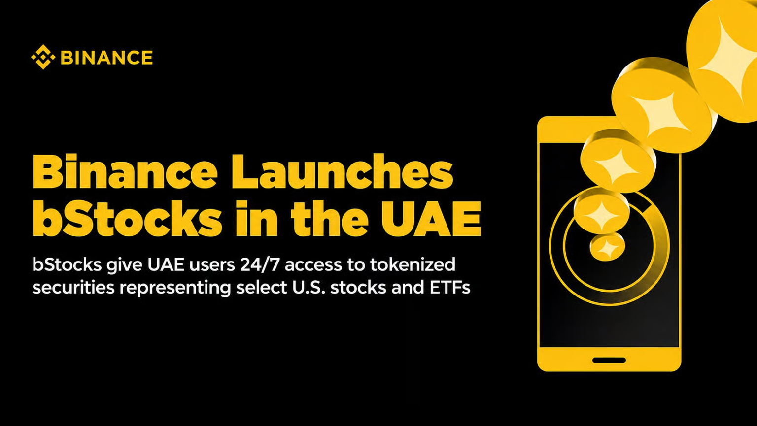 Binance expands its financial super app offering with the launch of bStocks in the UAE