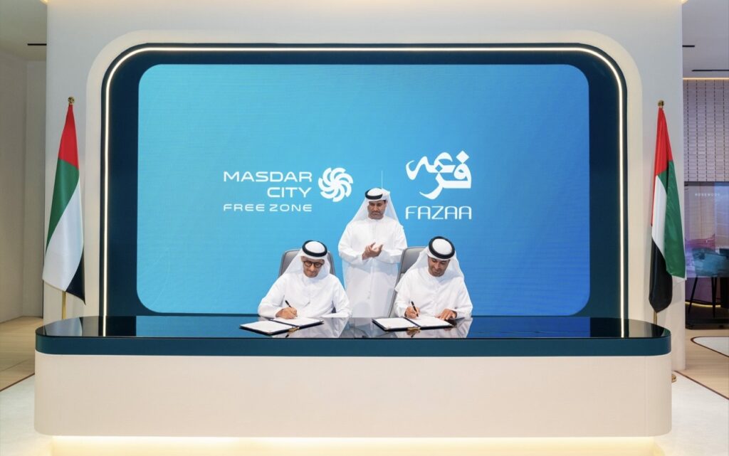 Masdar City Free Zone signs Fazaa partnership, first for Abu Dhabi free zone