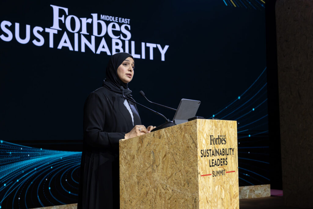 Amna Al Dahak opens Forbes Middle East Sustainability Leaders Summit in Abu Dhabi